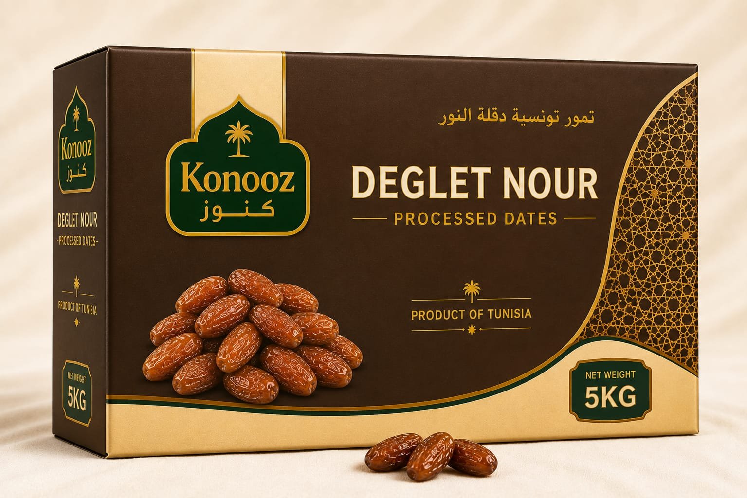 Konooz Deglet Noor processed 5kg export box