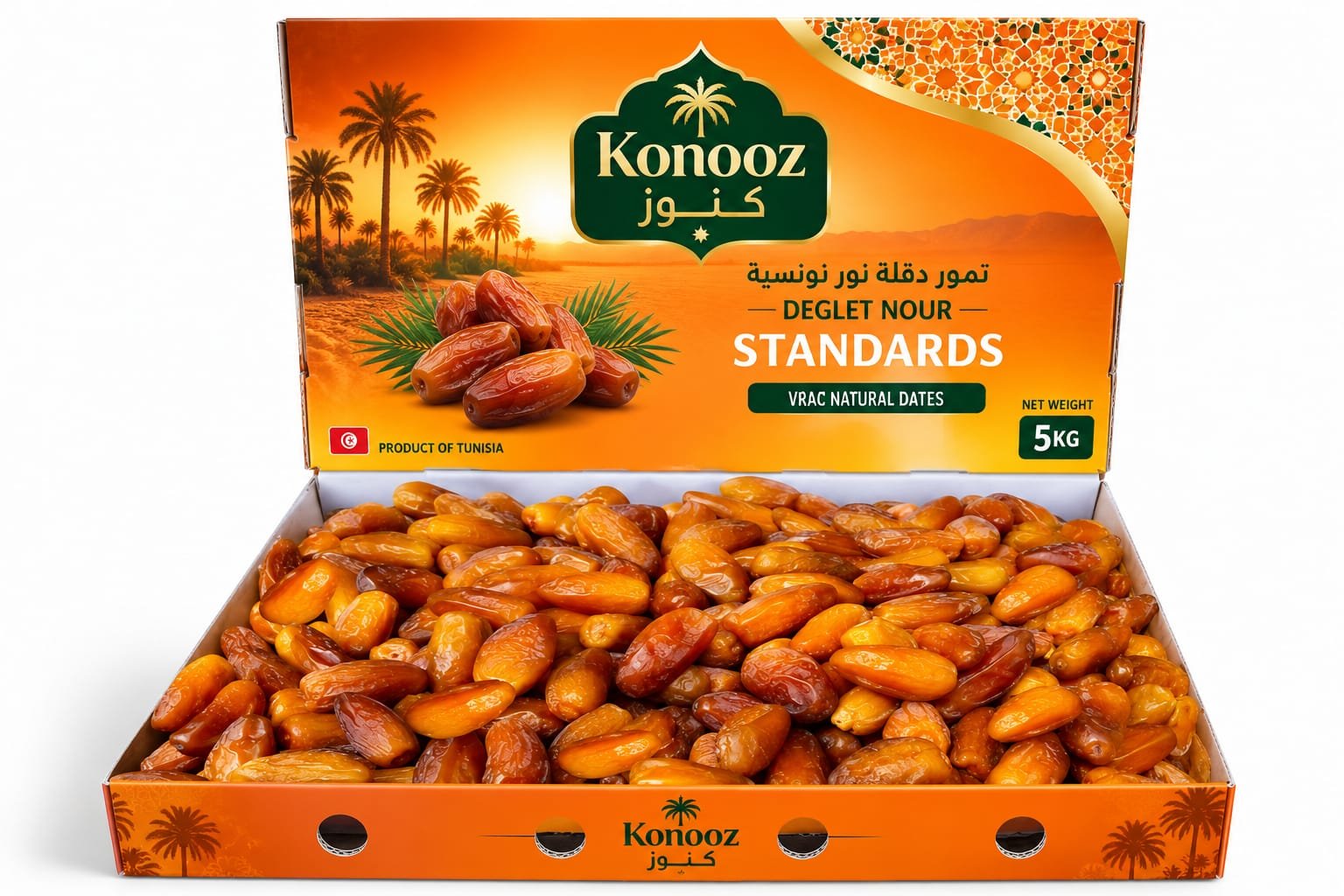 Konooz Deglet Noor standard 5kg export carton